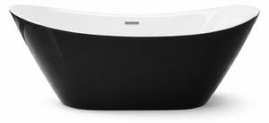 Cada baie freestanding Bari 1700 Neagra