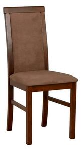 Scaun COMO, maro/nuc, stofa clasica/lemn, 43x51x92 cm