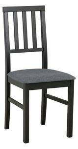 Scaun AREN, gri grafit/negru, stofa clasica/lemn, 43x50x92 cm