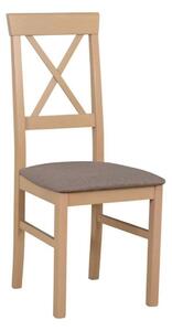 Scaun ALLA 3, maro/stejar sonoma, stofa clasica/lemn, 43x51x95 cm