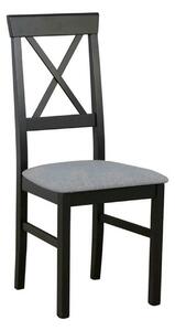 Scaun ALLA 3, gri deschis/negru, stofa clasica/lemn, 43x51x95 cm