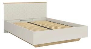 Pat GLAMOUR 160x200, casmir/stejar, PAL, cu somiera