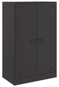 Servantă, negru, 67x39x107 cm, oțel
