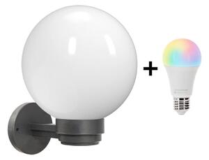 Brilagi Ven HARBOR - aplică de perete LED RGBW 1xE27/9W/230V IP33 antracit/alb