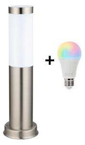 Brilagi - Lampă LED RGBW pentru exterior, 1xE27/9W/230V, 40 cm, IP44, crom mat