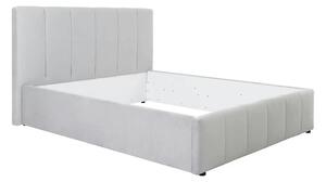 Cadru pat LONES 160x200, stofa catifelata gri deschis - Bluvel 03