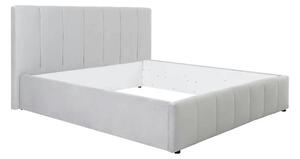 Cadru pat LONES 180x200, stofa catifelata gri deschis - Bluvel 03