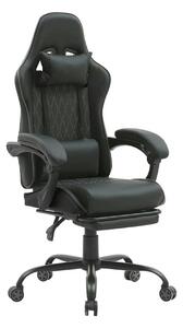 Scaun gaming G-TURBO, negru, piele ecologica/metal, 65x64x125/135 cm