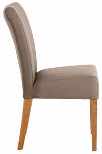 Set 6 scaune Queen bej piele ecologica 46/64/93 cm