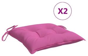 Perne pentru scaun, 6 buc., roz, 40x40x7 cm, material textil