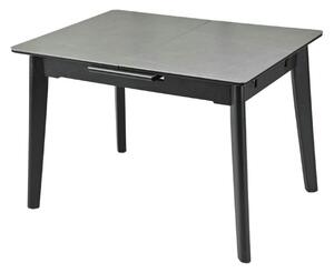Masa extensibila OSTEN, gri cu efect de marmura/negru, 140/180x80x76 c
