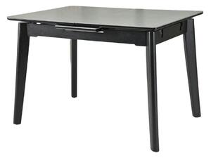 Masa extensibila OSTEN, gri cu efect de marmura/negru, 110/140x80x76 c