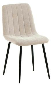 Scaun JET, bej/negru, stofa clasica/metal, 44x54x88 cm