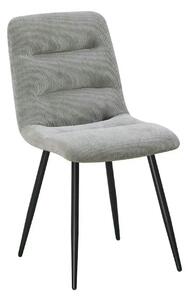 Scaun BOS, gri deschis/negru, stofa/metal, 61x51x84 cm