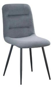 Scaun BOS, gri inchis/negru, stofa/metal, 61x51x84 cm