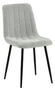Scaun JET, gri deschis/negru, stofa clasica/metal, 44x54x88 cm
