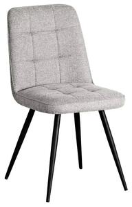 Scaun SUN, gri deschis/negru, stofa clasica/metal, 46x56x86 cm
