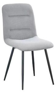 Scaun BOS, gri/negru, stofa/metal, 61x51x84 cm