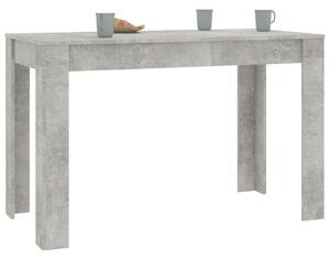 Masă de bucătărie, gri beton, 120x60x76 cm, lemn prelucrat
