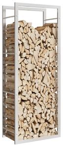 Suport pentru lemne de foc, 50x28x132 cm, oțel inoxidabil