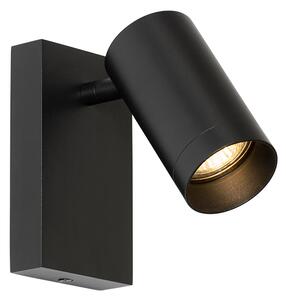 Moderne wandlamp zwart verstelbaar met schakelaar - Jeana Luxe