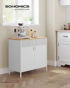Dulap metalic fiset Songmics Alb 80x40x76 cm