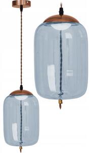 Lampă LED de tavan suspendată din sticlă albastră APP443-CP