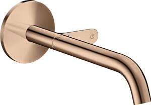 Baterie lavoar incastrata red gold lucios, pipa 220 mm, Hansgrohe Axor One Select Red gold lucios