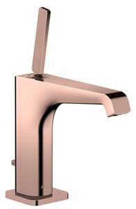 Baterie lavoar baie red gold lucios cu ventil pop-up Hansgrohe Axor Citterio E Red gold lucios