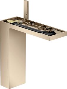 Baterie lavoar baie red gold lucios, ventil click-clack, Hansgrohe Axor MyEdition 230 Red gold lucios