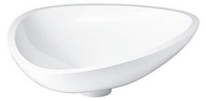 Lavoar baie pe blat alb 57 cm, asimetric, Hansgrohe Axor Massaud 570x450 mm