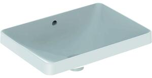 Lavoar baie incastrat alb 55 cm, dreptunghiular, Geberit VariForm Fara orificiu