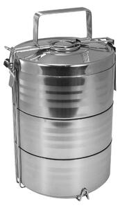 Recipiente pentru transport mancare, inox, set 3 buc, 3x1050 ml, Perfect Home