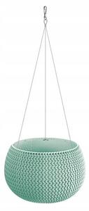 Ghiveci decorativ cu lant, rotund, verde, 23.9x16.1 cm, Splofy Bowl WS