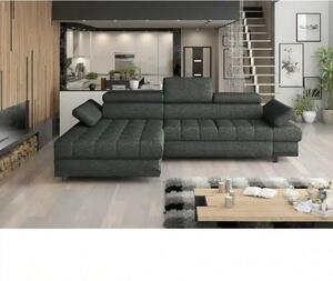 Coltar extensibil SELVA MINI, sezlong stanga, stofa gri - Rosario 456