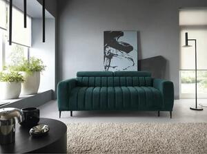 Canapea extensibila GANDI 160, stofa clasica turcoaz - Austin 14, cu t