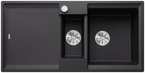 Blanco Adira 6 S, chiuveta silgranit 1000x500x200 mm, 1,5 camere, negru, BLA-527601