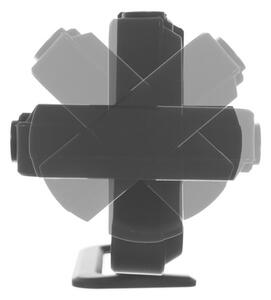 Ceas desteptator, multifunctional, 4 in 1, cu LED, oglinda, negru, 18.5x4x7.5 cm, Izoxis