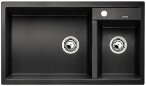 Blanco Metra 9, chiuveta silgranit 860x500x190 mm, 2 camere, antracit, BLA-513273