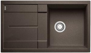 Blanco Metra 5 S, chiuvetă silgranit 860x500x190 mm, 1 cameră, maro închis, BLA-515042