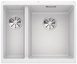 Blanco Subline 340/160-U, chiuveta silgranit sub blat 555x460x190 mm, chiuveta dreapta, 1,5 camere, alb, BLA-523562
