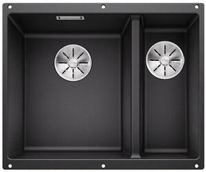 Blanco Subline 340/160-U, chiuveta silgranit sub blat 555x460x190 mm, chiuveta stanga, 1,5 camere, antracit, BLA-523548