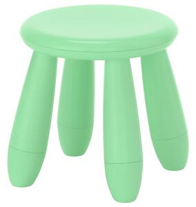 Taburet din plastic, rotund, diametru 30 cm, verde, MC40