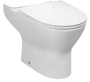 Bruckner Bruckner, vas WC DARIO RIMLESS pentru break, deșeuri inferioare/spate, alb, 201.401.4