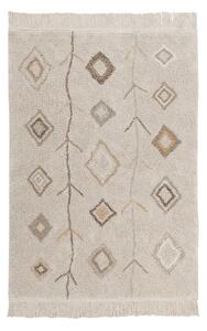 Covor bej lavabil/țesut manual din bumbac 140x200 cm Kaarol Earth – Lorena Canals