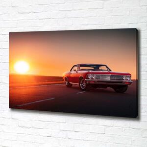 Tablou canvas mașină roșie