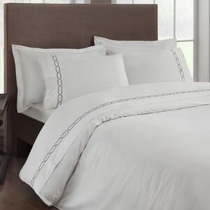 Lenjerie Bumbac Dublu Satinat DSD68 Diamond Antracit Deluxe Tac