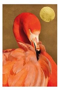 Imprimare de artă Kubistika - Flamingo, (40 x 60 cm)