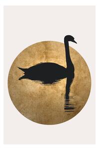 Imprimare de artă Kubistika - The swan, (40 x 60 cm)