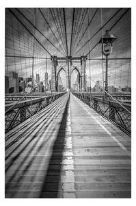 Imprimare de artă Melanie Viola - NEW YORK CITY Brooklyn Bridge, (40 x 60 cm)